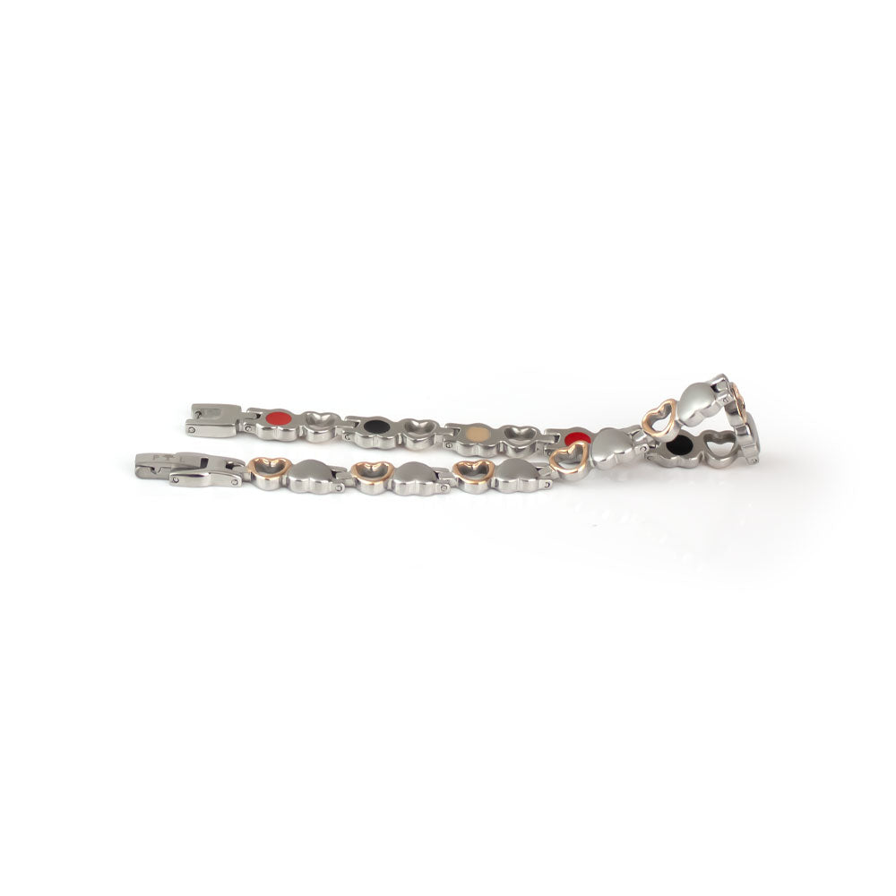 Affection - Negative Ion Bracelet, Rose Gold and Stainless Steel
