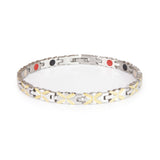 Butterflies - Negative Ion Bracelet, Gold and Stainless Steel