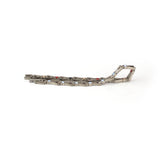 Glowing - Negative Ion Bracelet, Titanium with Blue Swarovski Crystals