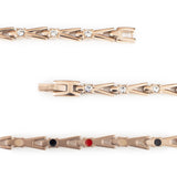 Hope - Negative Ion Bracelet, Rose Gold Titanium with Swarovski Crystals