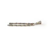 Imagine - Negative Ion Bracelet, Titanium with Green Swarovski Crystals
