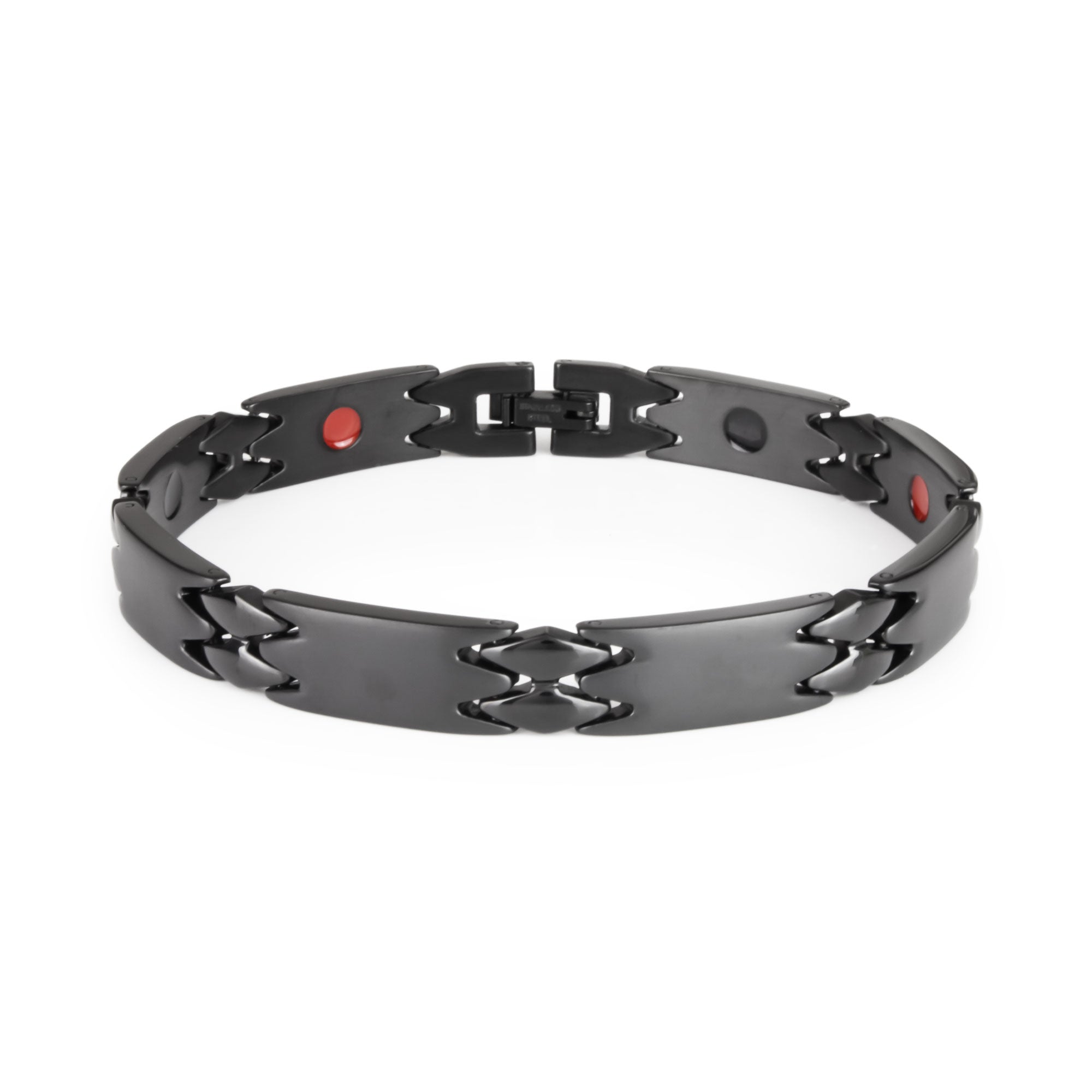 Millennial - Negative Ion Bracelet, Polished Black Stainless Steel