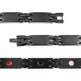 Millennial - Negative Ion Bracelet, Polished Black Stainless Steel