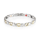 Queenly - Negative Ion Bracelet, Gold and Stainless Steel