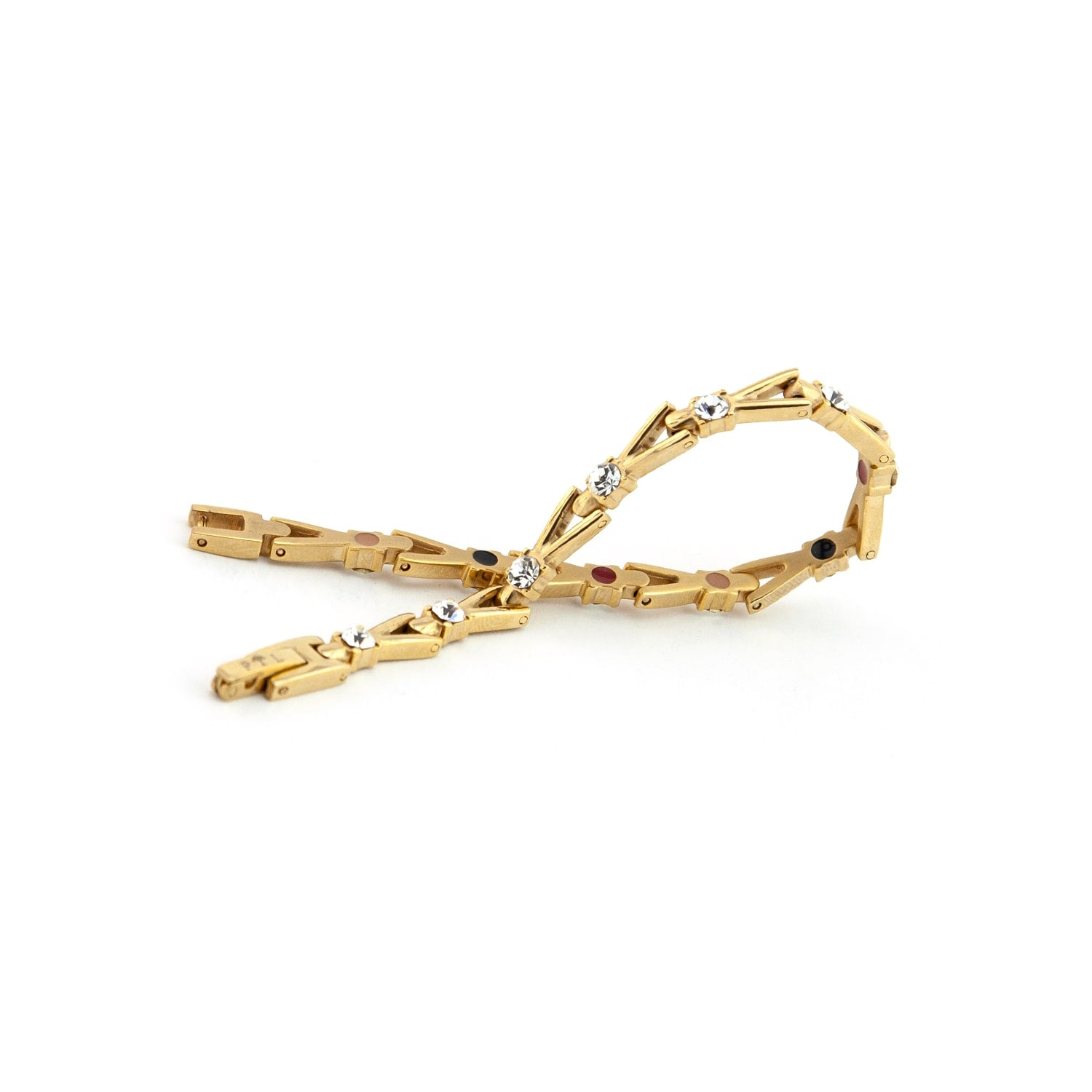 Sparkle - Negative Ion Bracelet, Gold with Swarovski Crystals