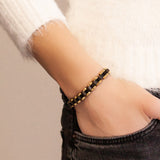 Perfect Balance - Negative Ion Bracelet, Gold & Onyx Plated