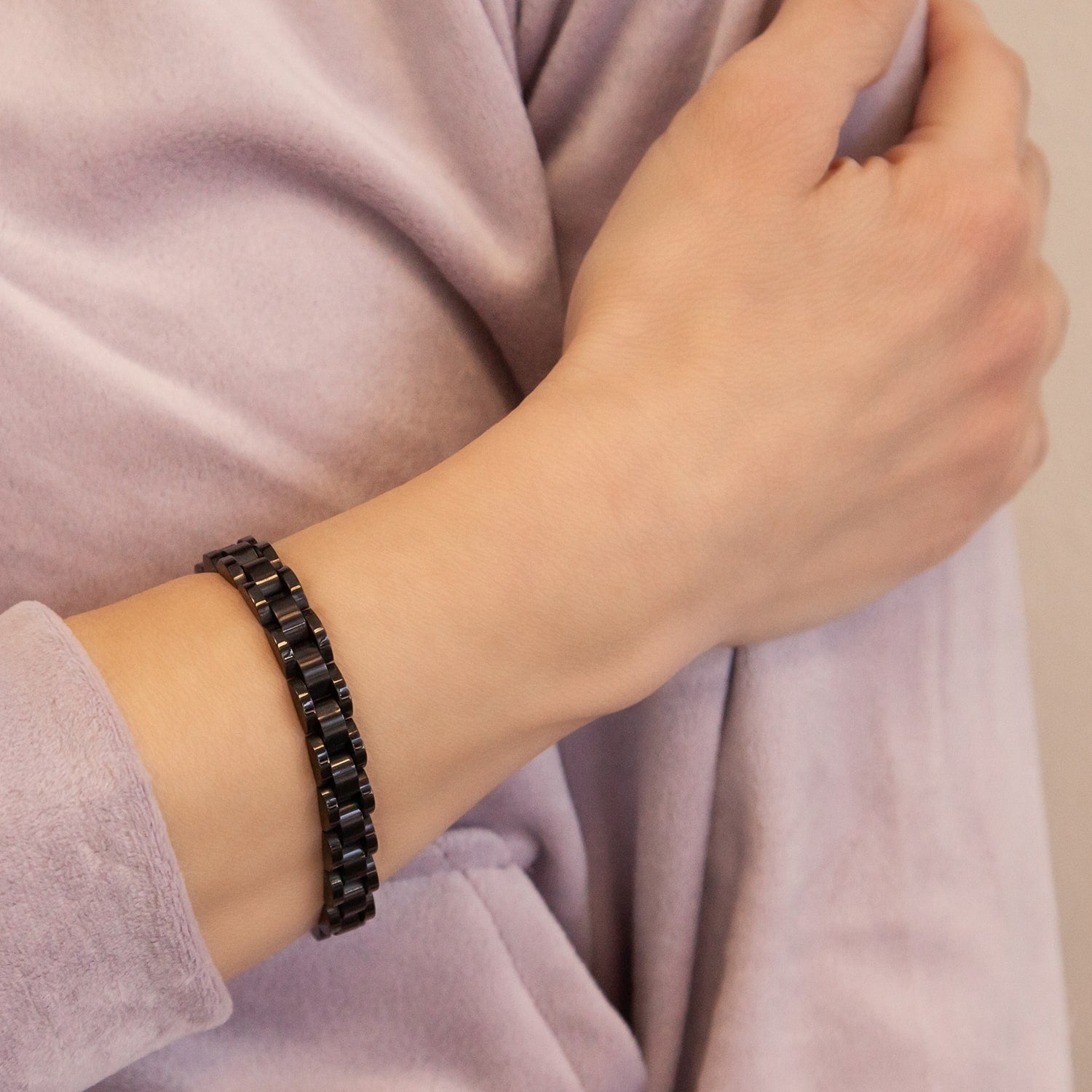 Black Knight - Negative Ion Bracelet, Onyx & Tourmaline