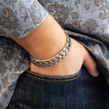 Arcene - Negative Ion Bracelet, Titanium & Sterling Silver