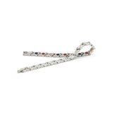 Flawless – Negative Ion Bracelet with Brushed Stainless Steel Waves