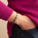 Balance -Titanium Negative Ion Bracelet- Black Onyx, Sterling Silver & Gold Plated
