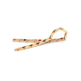 Tri-Color - Titanium Negative Ion Bracelet - Rose Gold Plated & Black Onyx