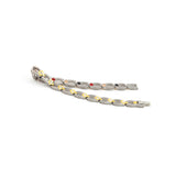 Paris - Negative Ion Link Bracelet, Titanium w Gold Plated & Swarovski Crystals
