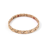 Bejeweled - Negative Ion Bracelet - Titanium Rose Gold with Swarovski Crystals