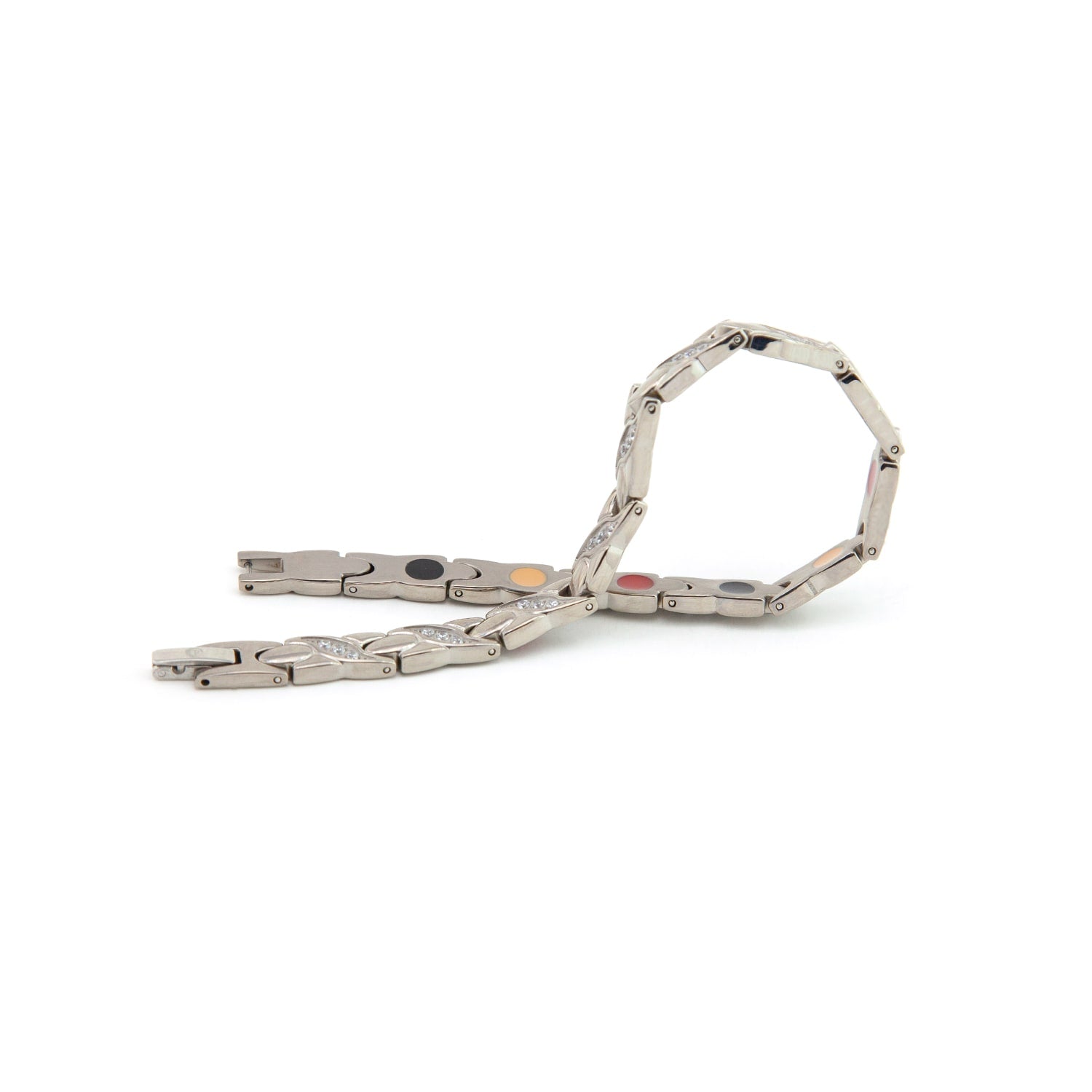 Link - Titanium Negative Ion Bracelet with Swarovski Crystals