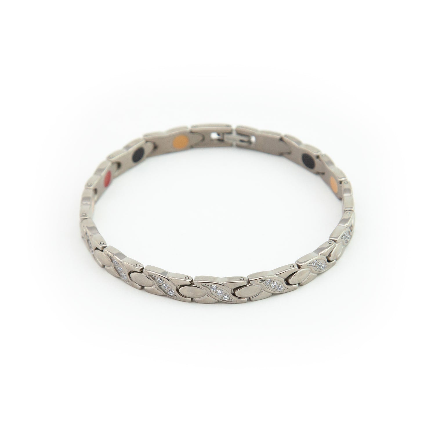 Link - Titanium Negative Ion Bracelet with Swarovski Crystals