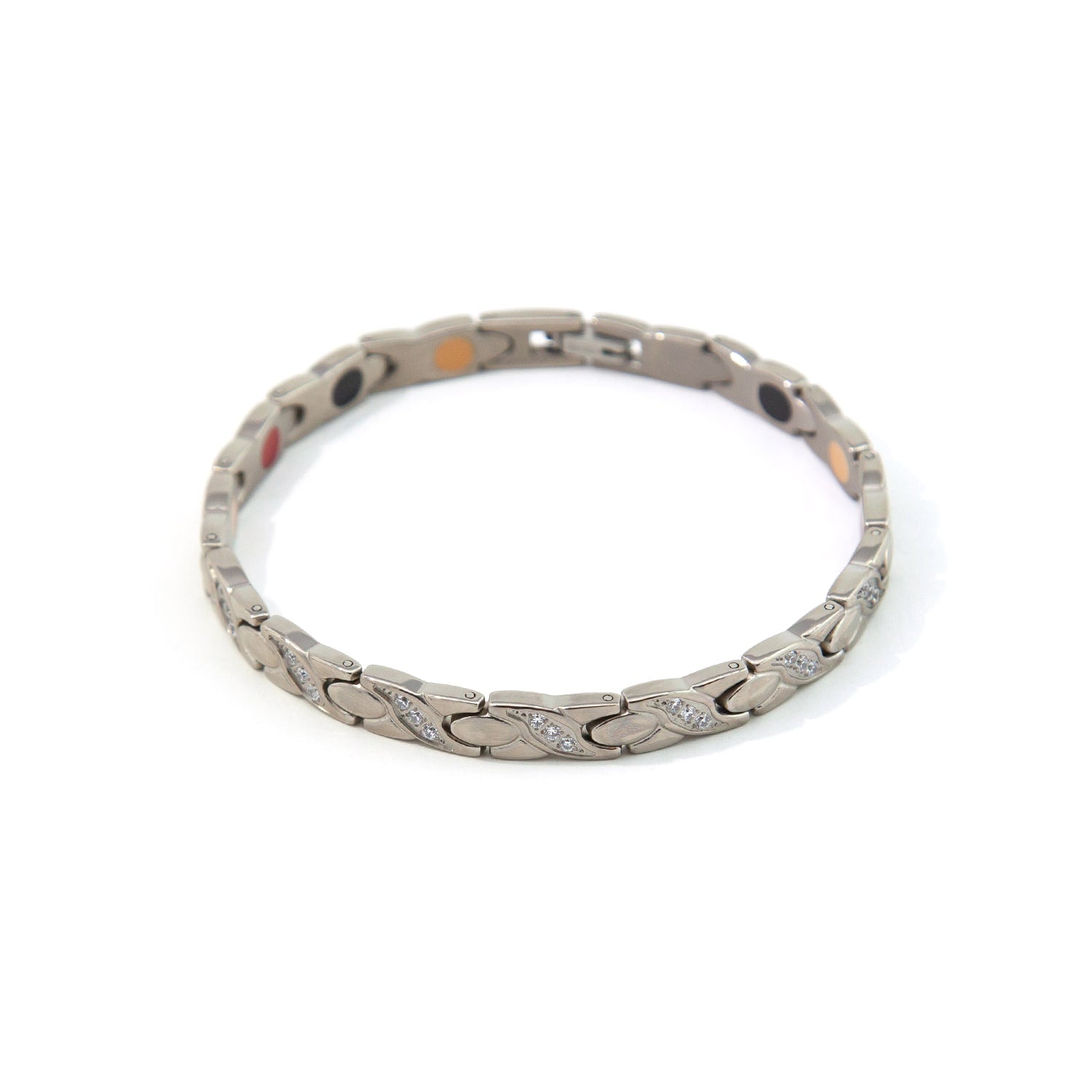 Link - Titanium Negative Ion Bracelet with Swarovski Crystals