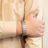 Essence - Negative Ion Bracelet, Titanium & Sterling Silver