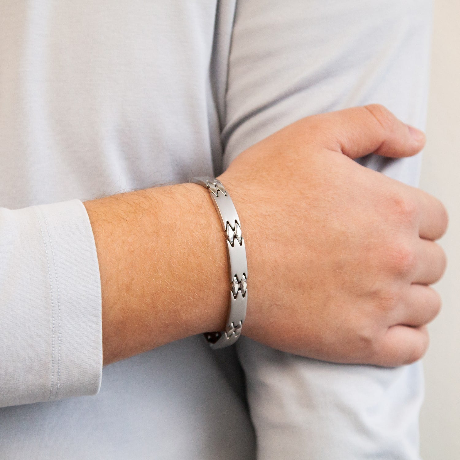 Reflection - Negative Ion bracelet, Stainless Steel