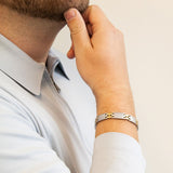 Alluring - Negative Ion Bracelet Two-Tone Stainless Steel & Gold Plated