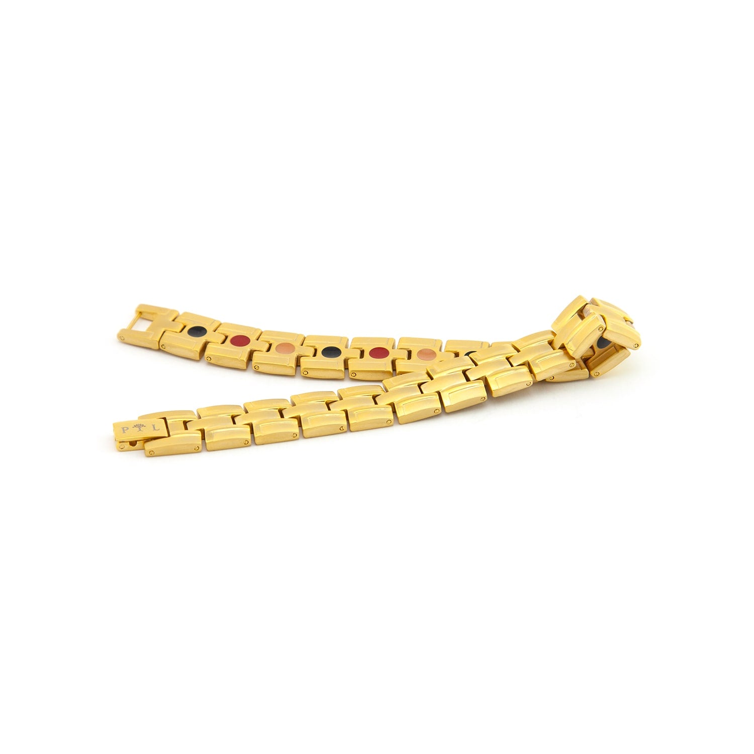 Regal - Titanium Negative Ion Bracelet, Brushed Yellow Gold