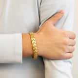 Regal - Titanium Negative Ion Bracelet, Brushed Yellow Gold