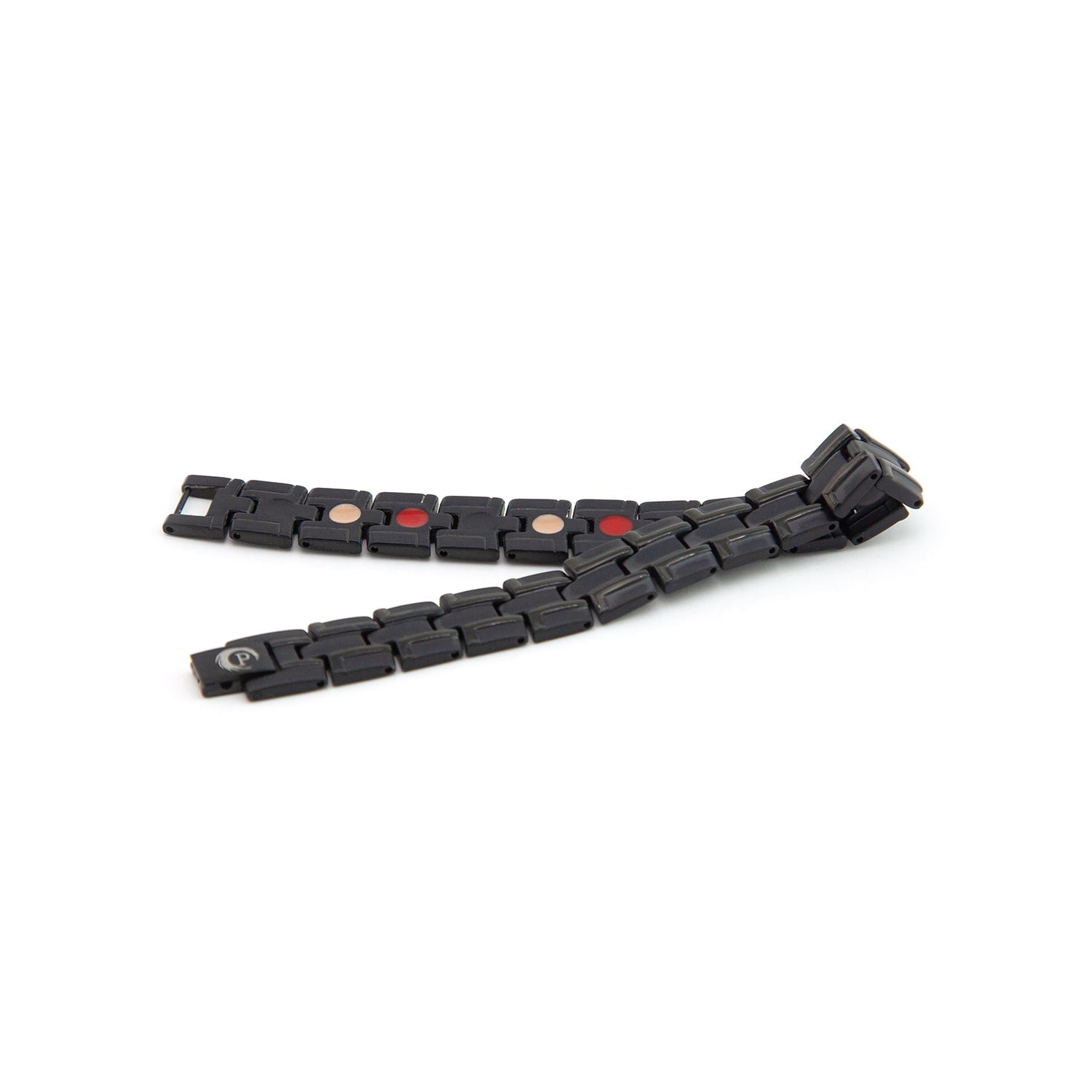 Night - Negative Ion Bracelet, Elegant Titanium Polished Black