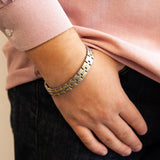 Enchanted - Negative Ion Bracelet, Titanium & Gold Plated