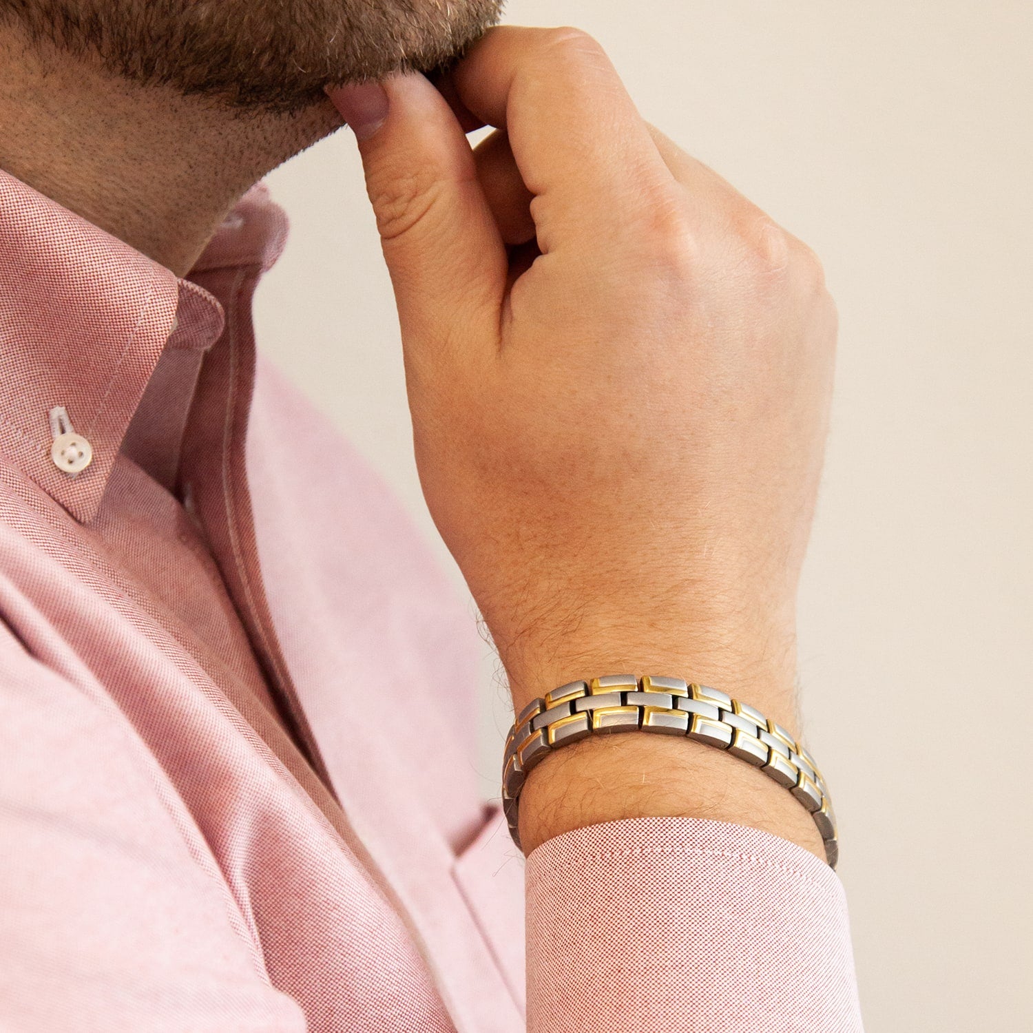 Enchanted - Negative Ion Bracelet, Titanium & Gold Plated