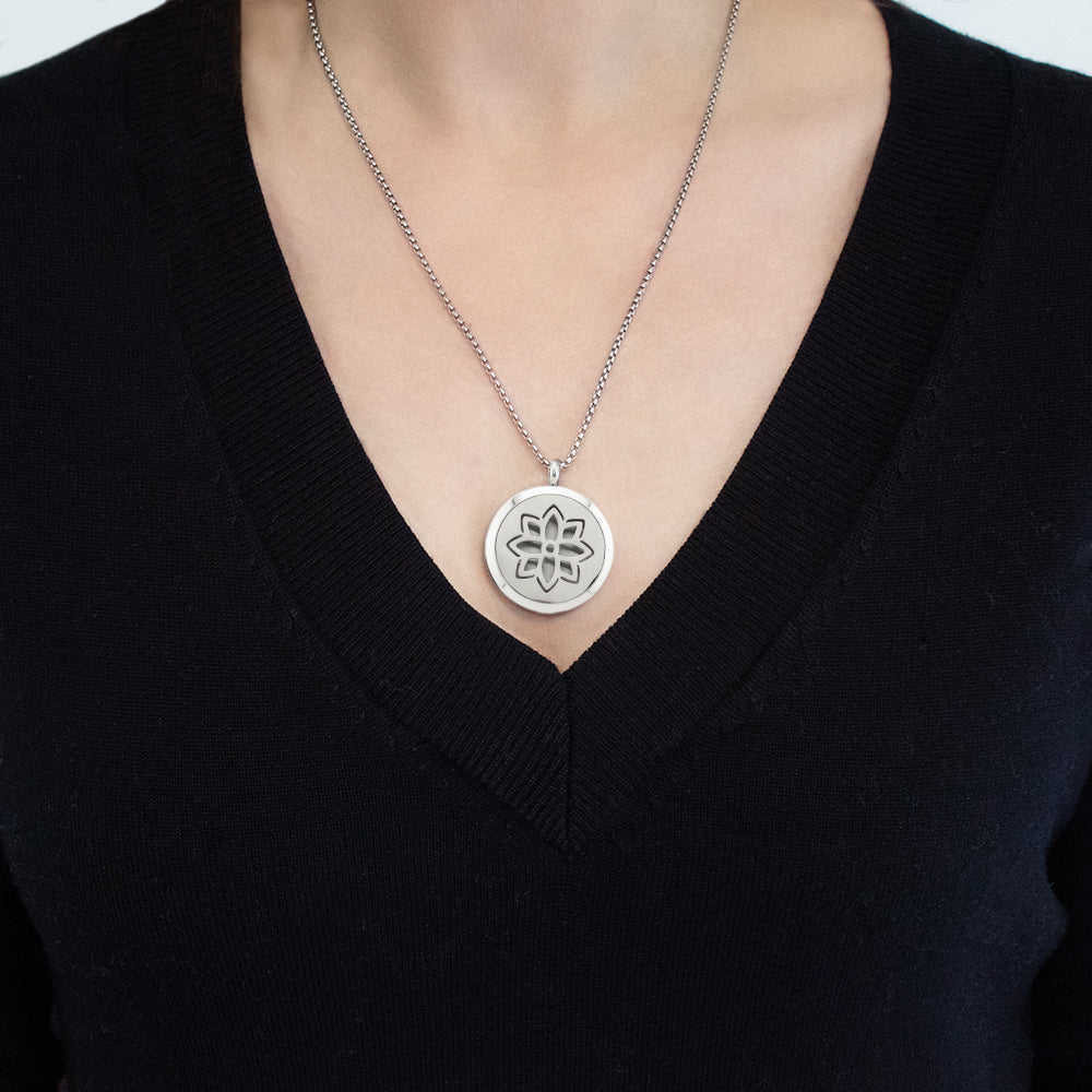 Lotus Flower Essential Oil Diffuser Pendant