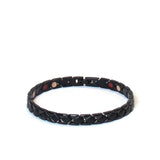 Splendid - Negative Ion Bracelet, Polished Black Steel Rhombus