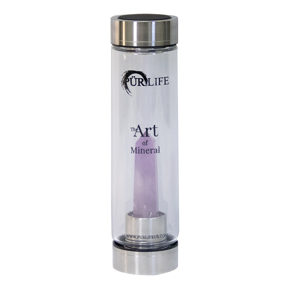 Amethyst Gemstone Water Bottle