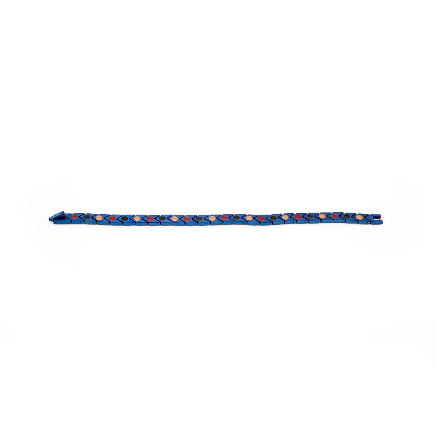 Majestic Blue - Negative Ion Bracelet, Blue Stainless Steel