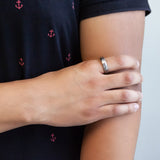 Purlife Elegant Silver Negative Ion Ring