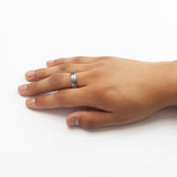 Purlife Elegant Silver Negative Ion Ring