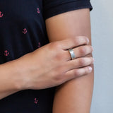 Solid Elegant Crystal Negative Ion Ring
