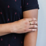 Purlife Elegant Two-Tone Negative Ion Ring