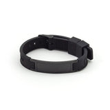 Solid - Negative Ion Bracelet Black Carbon Silicone Band