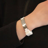 Trinity - Negative Ion Bracelet Silicone Band,Stainless Steel w/Swarovski Crystals