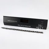 Cross - Premium Hand Mineral-Infused Negative Ion Bracelet, Brown Swarovski Crystal Detail, Stainless Steel Design, Secure Branded Buckle, Limited Lifetime Warranty