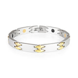 Alluring - Negative Ion Bracelet, Two-Tone Stainless Steel and Gold Plated