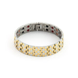 Mysterious Twist - Negative Ion Bracelet, Silver & Gold Plated