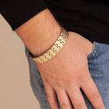 Mysterious Matte - Negative Ion Bracelet, Silver & Gold Plated