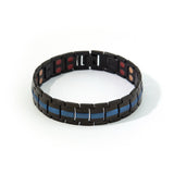 Blue- Black Matte Negative Ion Bracelet