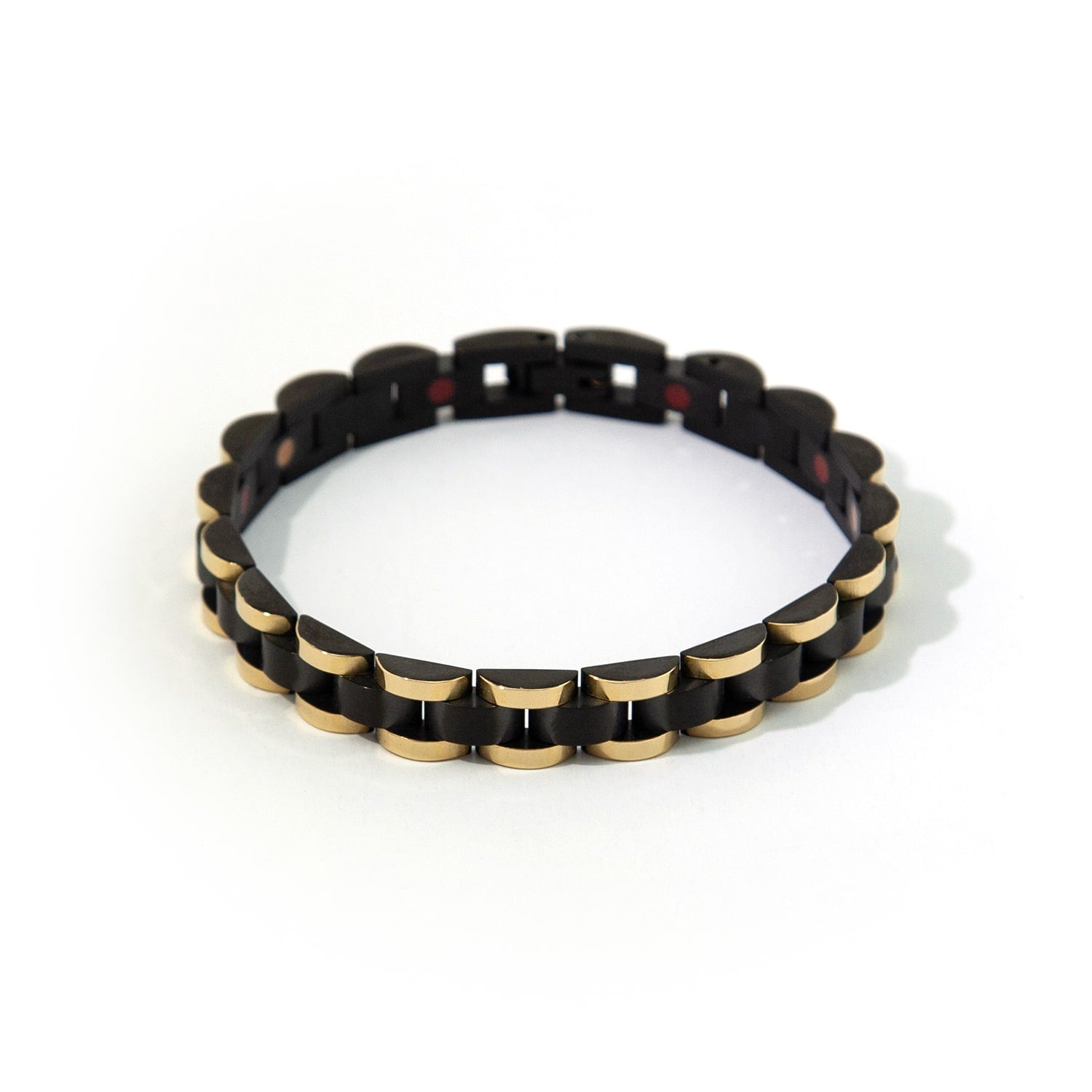 Perfect Balance - Negative Ion Bracelet, Gold & Onyx Plated