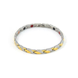 Stamina - Negative Ion Bracelet, Stainless Steel with a Gold Plated Twist