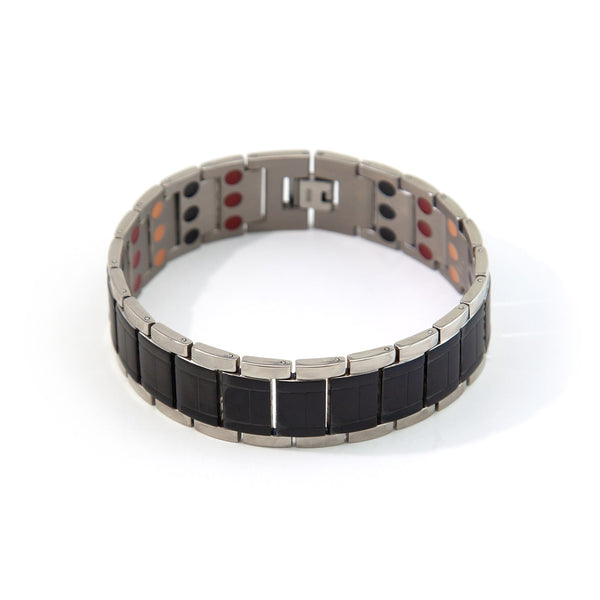 Shop Purlife Midnight - Negative Ion Bracelet Black Silicone & Brushed  Steel – Purlifeus