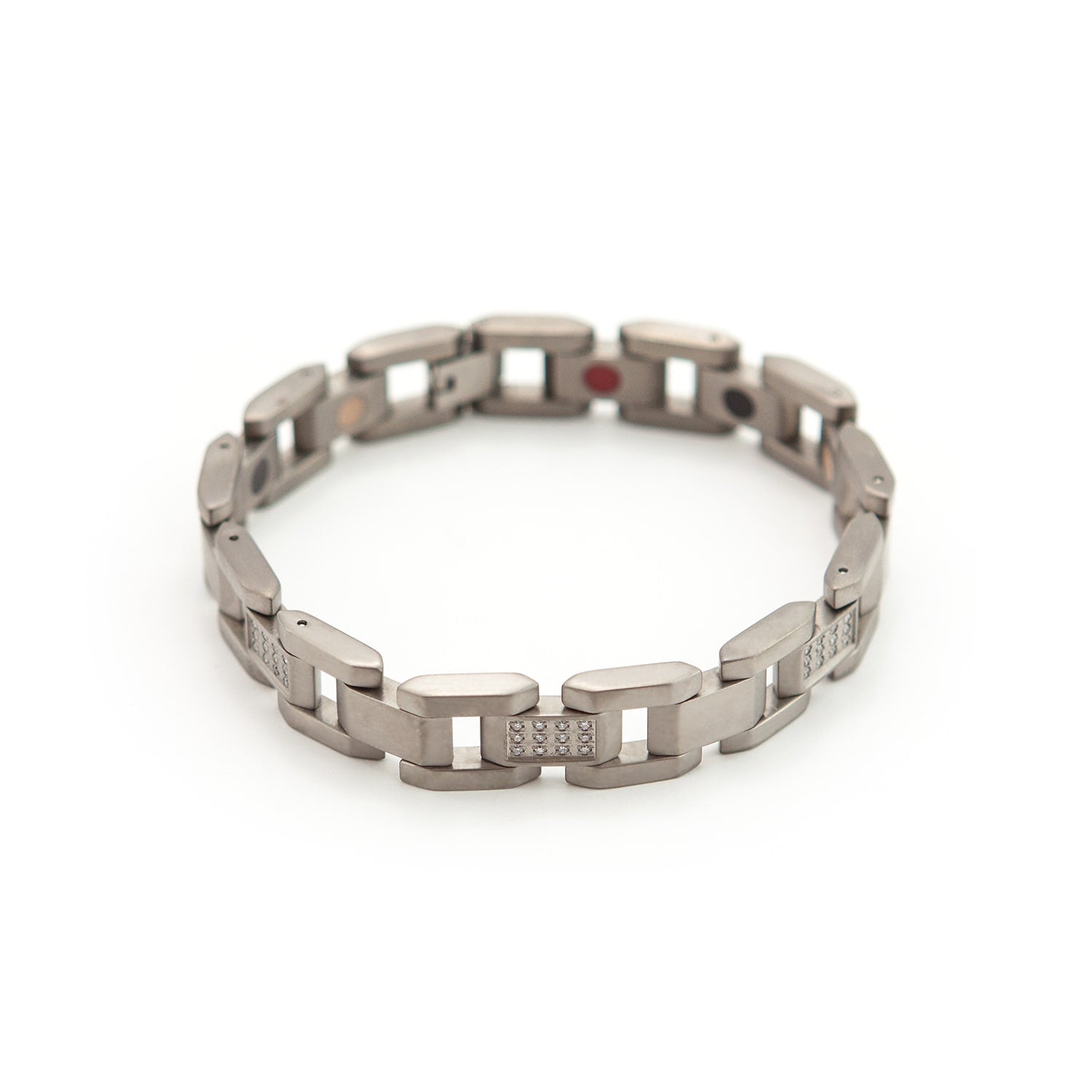 Constellation - Diamonds Negative Ion Bracelet Elegant Interlocked Style