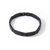 Millennial -Negative Ion Bracelet, Polished Black Stainless Steel