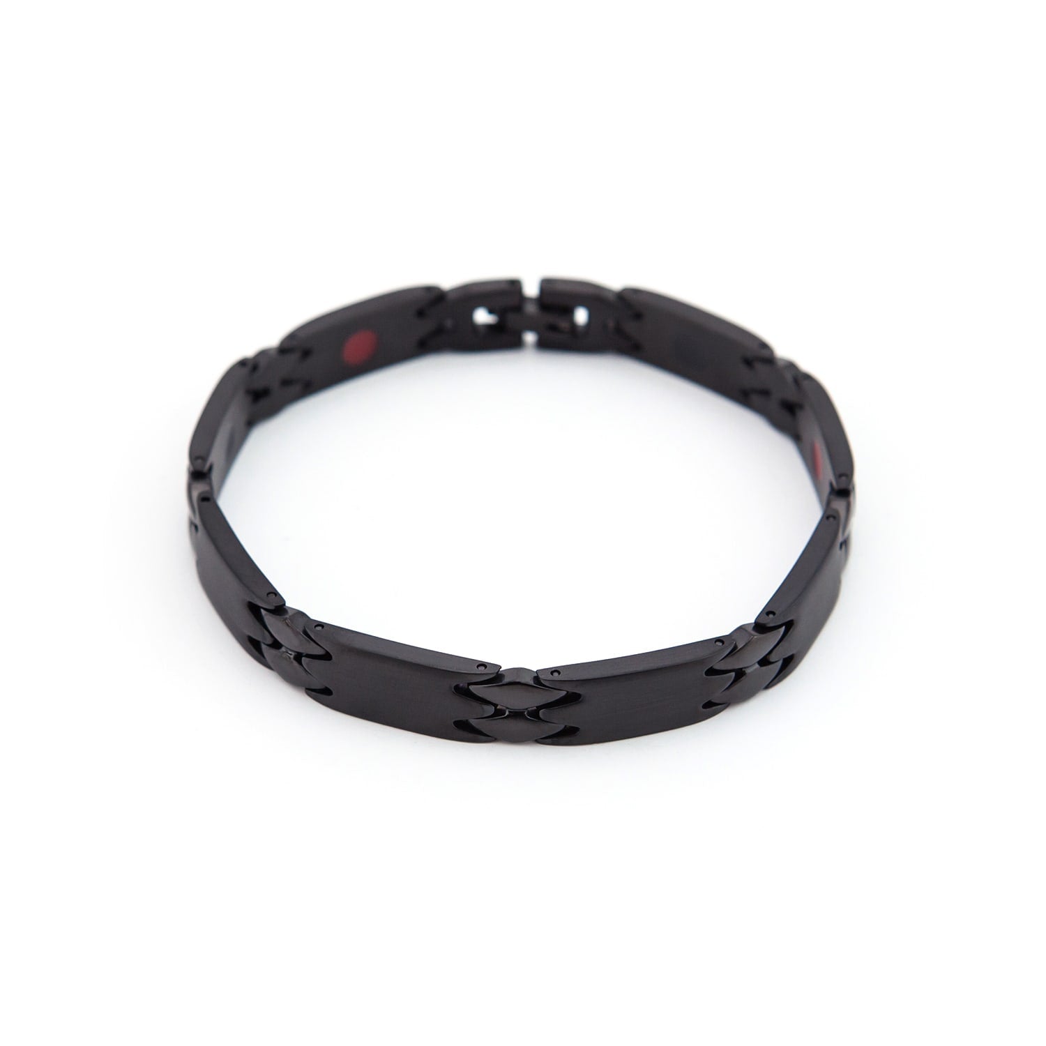Millennial -Negative Ion Bracelet, Polished Black Stainless Steel