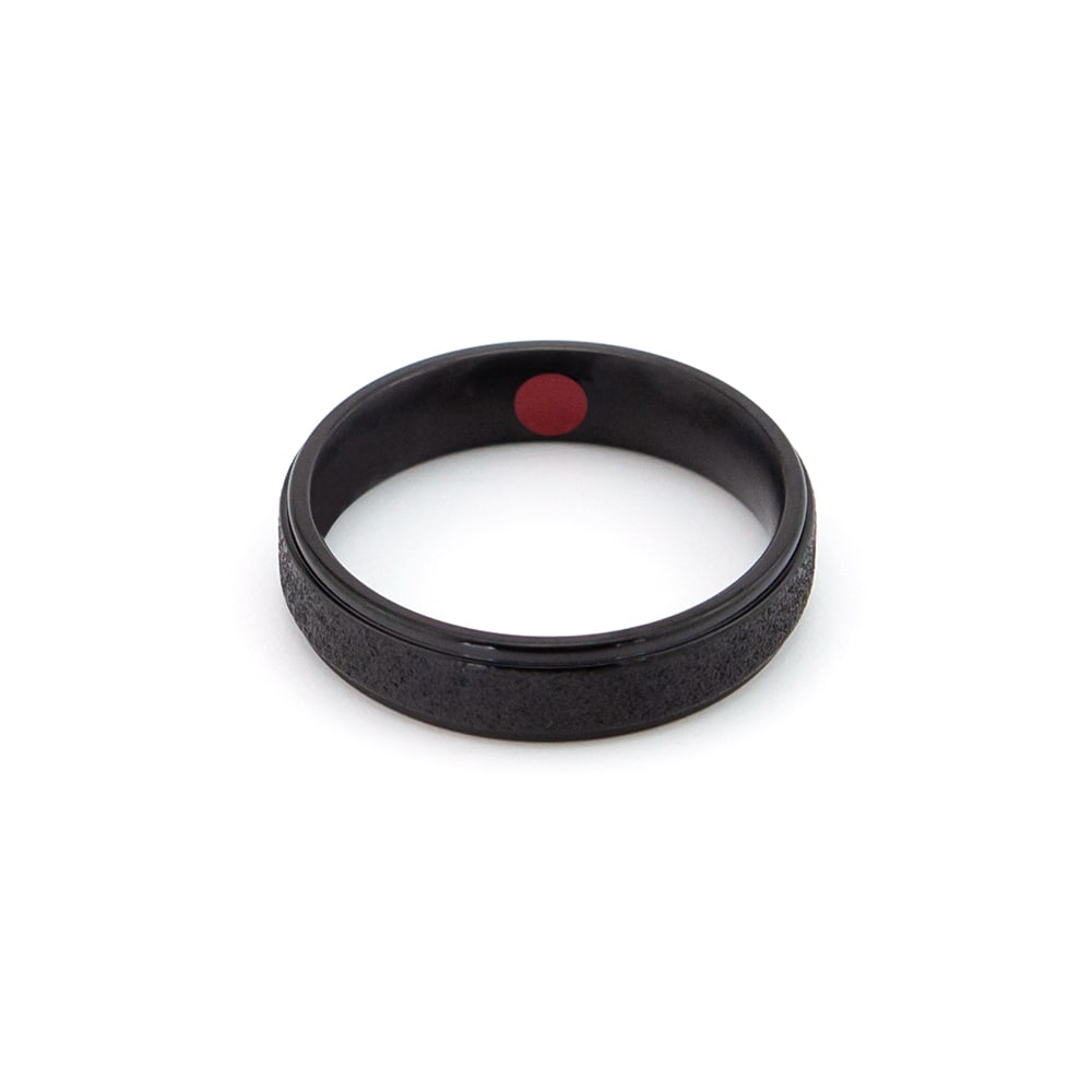 Purlife Elegant Black Thin Negative Ion Ring